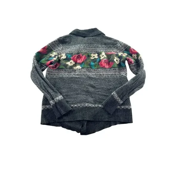 L.L. Bean Lambswool Womens Cardigan Size XL Vintage Cottagecore Grandmacore - Picture 2 of 7